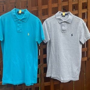 Two (2) Men's Slim Fit Polo Shirts - Size Small